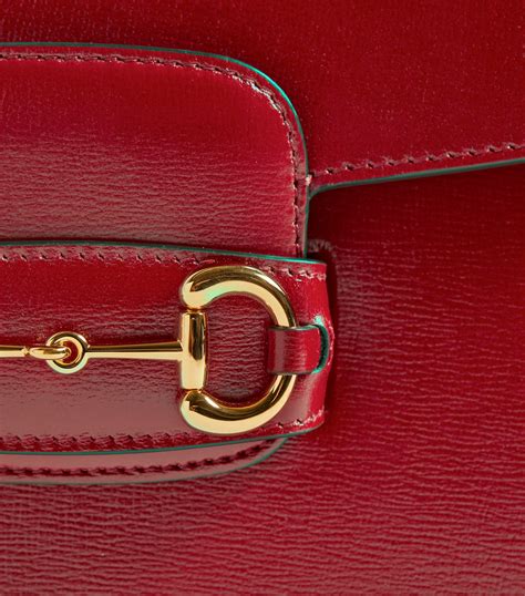 red leather gucci handbag|1955 horsebit shoulder bag.